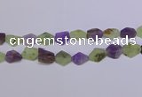 CNG6365 15.5 inches 14*18mm - 16*22mm freeform matte mixed quartz beads