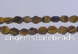 CNG6370 15.5 inches 14*18mm - 16*22mm freeform matte yellow tiger eye beads