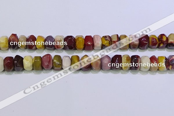 CNG6384 15.5 inches 6*14mm - 8*14mm nuggets mookaite beads