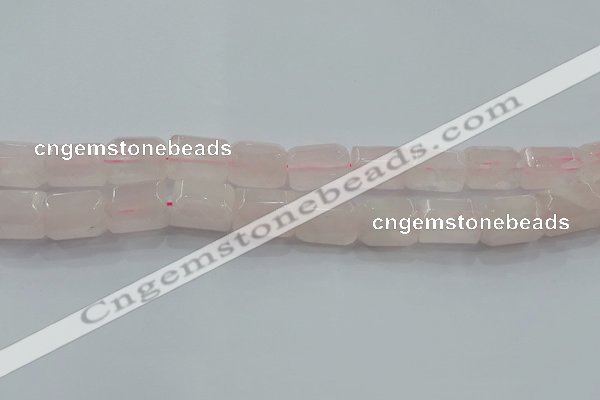 CNG6403 15.5 inches 15*20mm faceted nuggets rose quartz beads