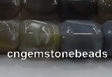 CNG6410 15.5 inches 15*20mm faceted nuggets grey agate beads