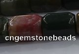 CNG6412 15.5 inches 15*20mm faceted nuggets moss agate beads