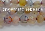 CNG6500 15.5 inches 6mm faceted nuggets agate beads wholesale