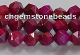 CNG6534 15.5 inches 6mm faceted nuggets red tiger eye beads