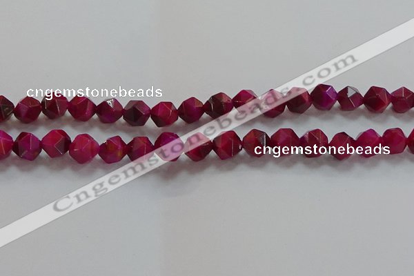 CNG6536 15.5 inches 10mm faceted nuggets red tiger eye beads