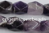 CNG655 15.5 inches 13*18mm faceted nuggets amethyst beads