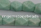 CNG657 15.5 inches 13*18mm faceted nuggets amazonite beads