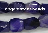 CNG681 15.5 inches 13*18mm - 15*20mm faceted nuggets agate beads