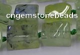 CNG6810 15.5 inches 8*12mm - 10*16mm nuggets prehnite beads