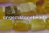 CNG6812 15.5 inches 5*8mm - 8*12mm nuggets yellow opal beads