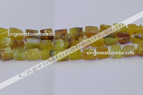 CNG6813 15.5 inches 8*12mm - 10*16mm nuggets yellow opal beads