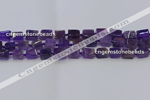 CNG6818 15.5 inches 5*8mm - 8*12mm nuggets amethyst beads