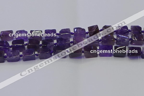 CNG6819 15.5 inches 8*12mm - 10*16mm nuggets amethyst beads