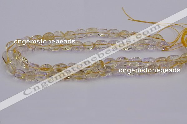 CNG6856 15.5 inches 8*12mm - 10*14mm nuggets citrine beads