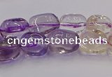 CNG6859 15.5 inches 8*12mm - 10*14mm nuggets amethyst & citrine beads