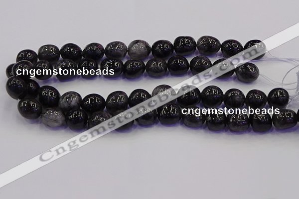 CNG6869 12*16mm - 13*18mm nuggets black rutilated quartz beads