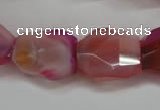 CNG687 15.5 inches 15*18mm - 18*20mm faceted nuggets agate beads