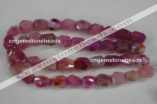 CNG687 15.5 inches 15*18mm - 18*20mm faceted nuggets agate beads