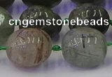 CNG6872 12*16mm - 13*18mm nuggets green rutilated quartz beads