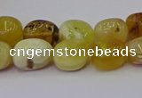 CNG6880 15.5 inches 8*12mm - 10*14mm nuggets yellow opal beads