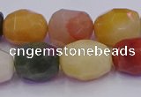 CNG6890 12*16mm - 13*18mm faceted nuggets mixed rutilated quartz beads