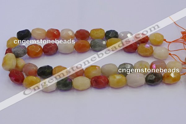 CNG6890 12*16mm - 13*18mm faceted nuggets mixed rutilated quartz beads