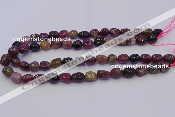 CNG6904 15.5 inches 8*12mm - 10*14mm nuggets tourmaline beads