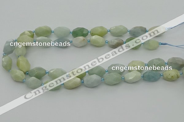 CNG6919 15.5 inches 12*16mm - 13*18mm faceted nuggets aquamarine beads