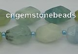 CNG6921 15.5 inches 12*16mm - 13*18mm faceted nuggets aquamarine beads