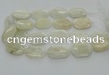 CNG6927 20*30mm - 35*45mm faceted freeform white moonstone beads