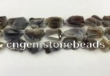 CNG6947 15.5 inches 18*20mm - 22*25mm freeform Botswana agate beads