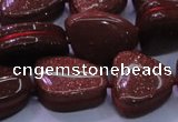 CNG695 15.5 inches 13*18mm - 15*16mm freeform goldstone beads