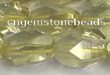 CNG6955 10*14mm - 13*18mm faceted nuggets lemon quartz beads