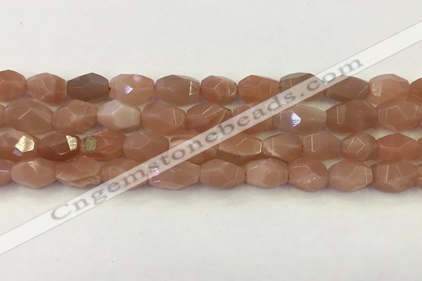 CNG6964 15.5 inches 9*11mm - 10*14mm faceted nuggets moonstone beads