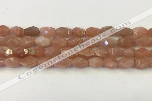 CNG6964 15.5 inches 9*11mm - 10*14mm faceted nuggets moonstone beads