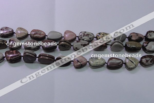 CNG698 15.5 inches 13*18mm - 15*16mm freeform artistic jasper beads