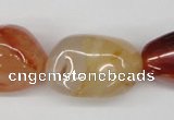 CNG70 15.5 inches 13*18mm - 25*35mm nuggets red agate gemstone beads