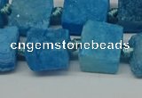 CNG7005 15.5 inches 14mm - 16mm freeform druzy agate beads