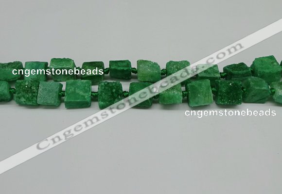 CNG7006 15.5 inches 14mm - 16mm freeform druzy agate beads