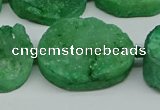 CNG7026 15.5 inches 20*28mm - 25*35mm freeform druzy agate beads