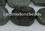 CNG7028 15.5 inches 20*28mm - 25*35mm freeform druzy agate beads