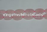 CNG7051 15.5 inches 25*35mm - 30*45mm freeform rose quartz beads