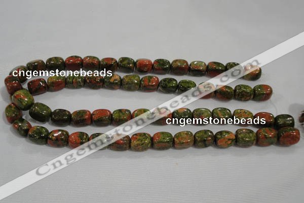 CNG708 15.5 inches 10*14mm nuggets unakite beads wholesale