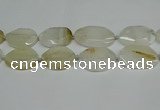 CNG7080 15.5 inches 25*35mm - 35*45mm faceted freeform agate beads