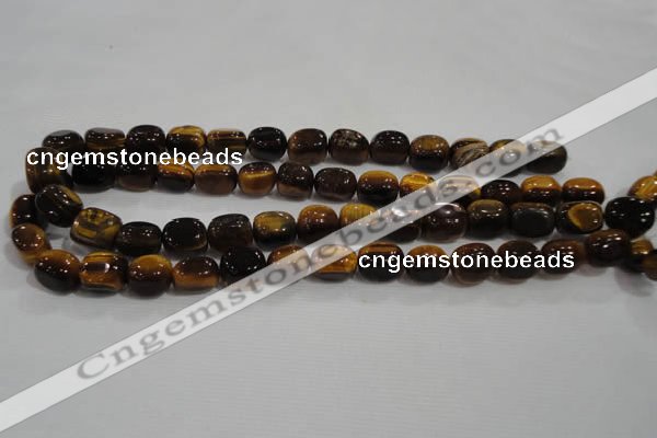 CNG710 15.5 inches 10*14mm nuggets yellow tiger eye beads wholesale