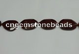 CNG7107 25*35mm - 35*45mm faceted freeform brecciated jasper beads