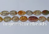 CNG7111 15.5 inches 18*25mm - 20*33mm freeform birdeye rhyolite beads