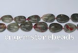 CNG7115 15.5 inches 20*25mm - 30*40mm freeform blood jasper beads