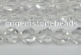 CNG7210 15.5 inches 6mm faceted nuggets white crystal beads