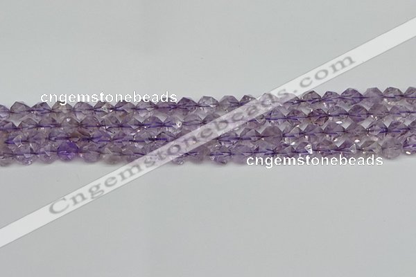 CNG7215 15.5 inches 6mm faceted nuggets amethyst beads wholesale